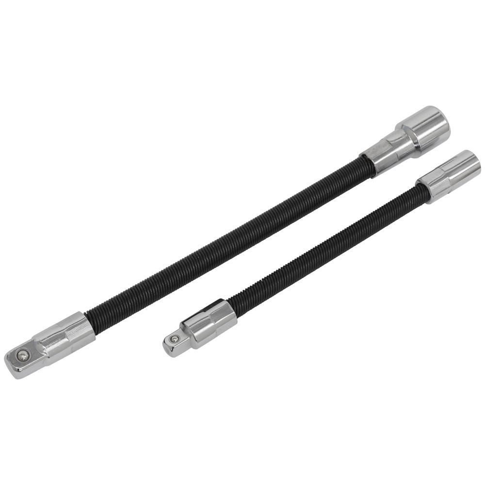 Sealey 2 Piece 1/4" and 3/8" Flexible Square Drive Extension Set Combination