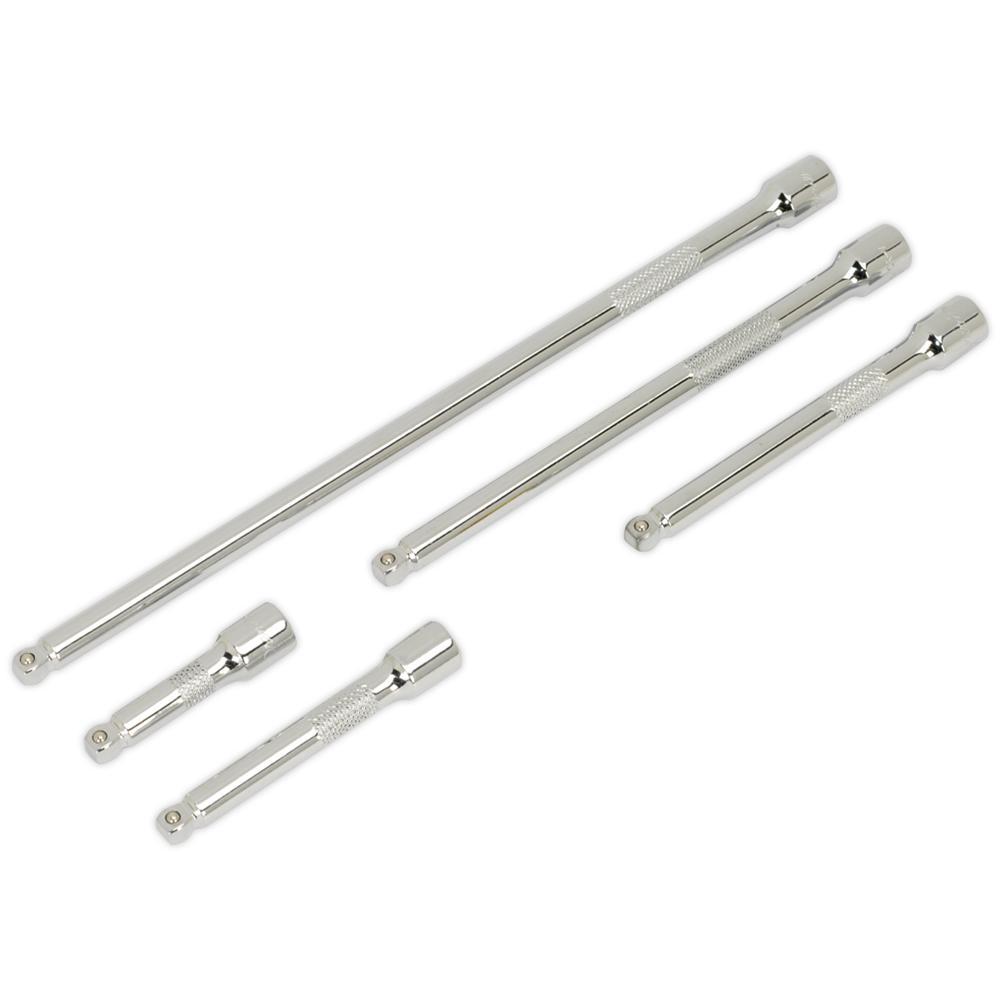 Sealey 5 Piece 1/4" Drive Wobble Extension Bar Set 1/4"
