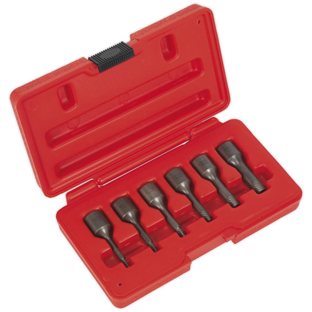 Sealey 6 Piece 3/8" Drive Screw Extractor Socket Set 3/8"