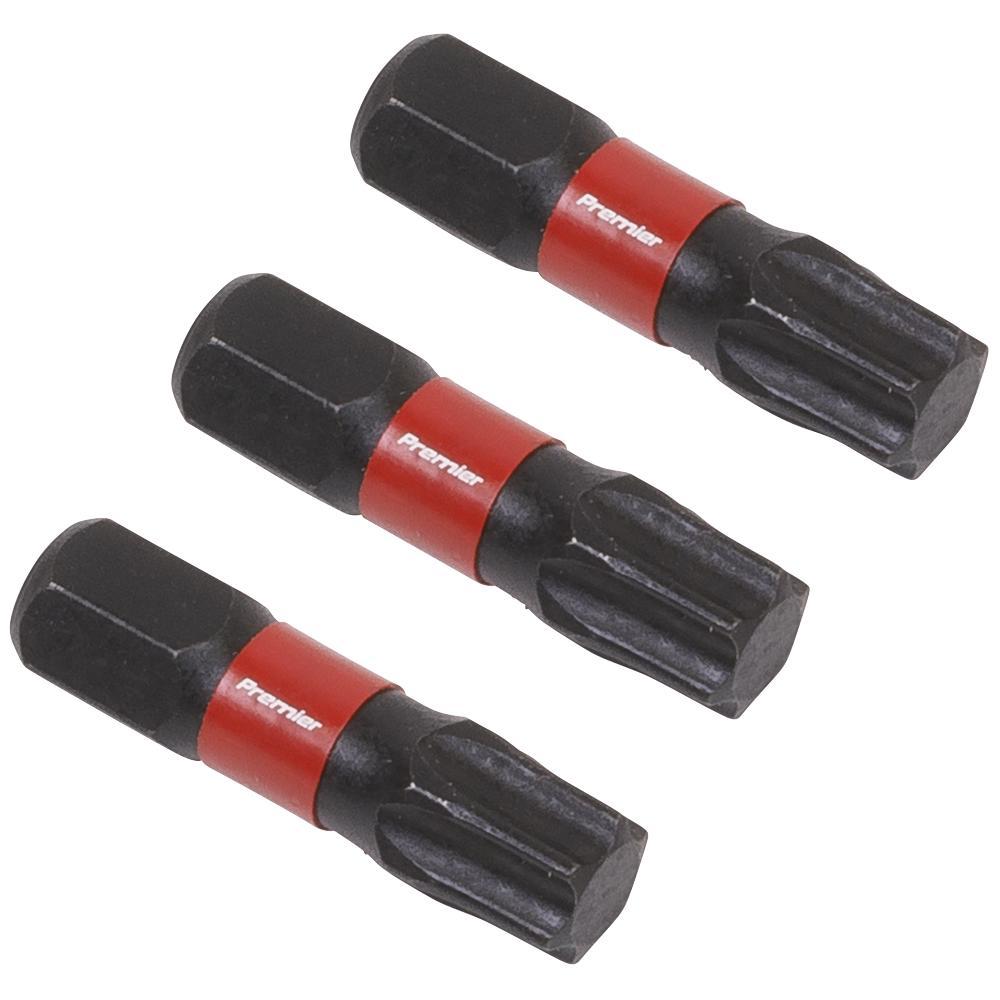 Sealey Impact Power Tool Torx Screwdriver Bits T40 25mm Pack of 3