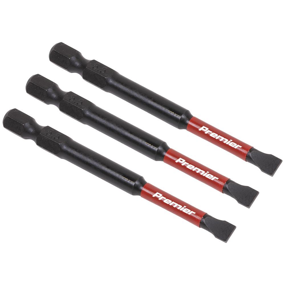 Sealey Impact Power Tool Slotted Screwdriver Bits
