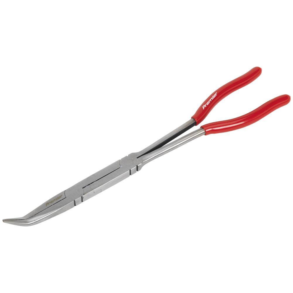 Sealey Double Jointed Long Reach Bent Nose Pliers 335mm