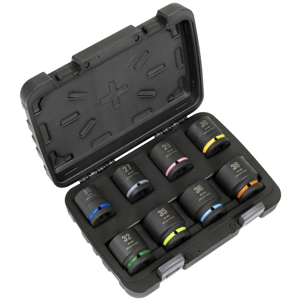Sealey Premier 8 Piece 3/4" Drive Hexagon Impact Socket Set 3/4"