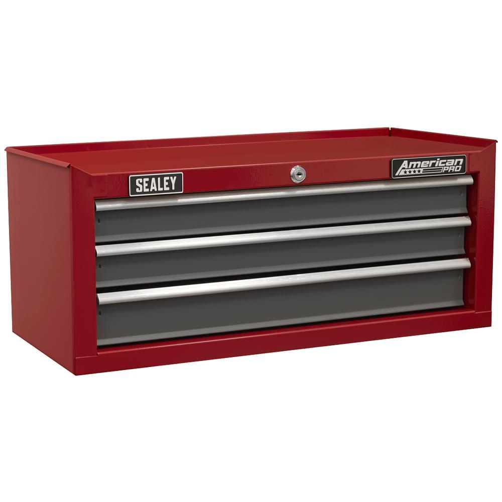 Sealey American Pro 3 Drawer Tool Chest Red / Grey