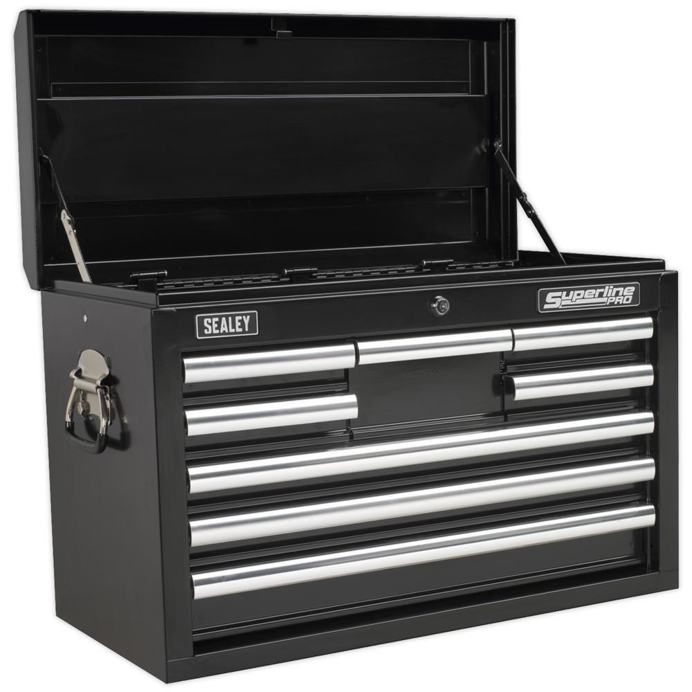 Sealey Superline Pro 8 Drawer Heavy Duty Tool Chest Black