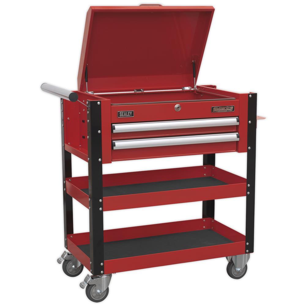 Sealey 2 Drawer Heavy Duty Mobile Tool and Parts Trolley