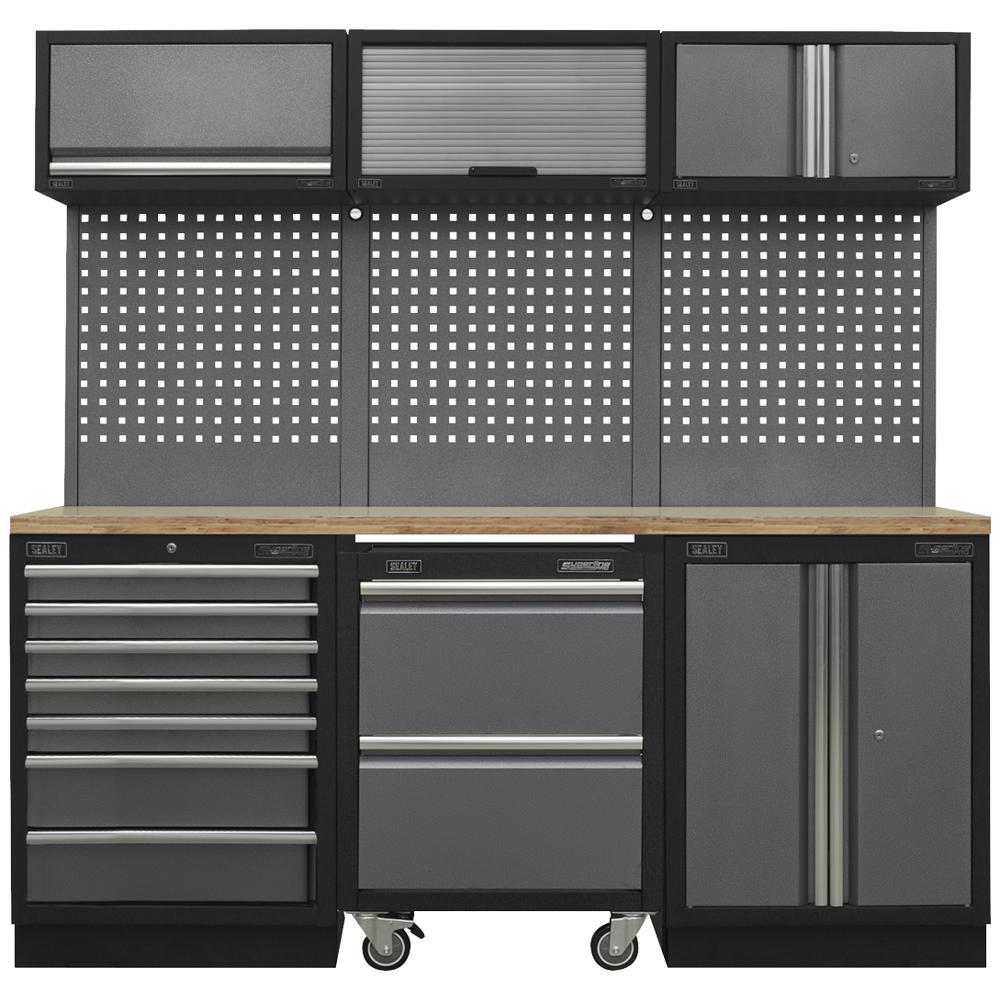 Sealey Superline Pro MSS Wood Worktop Storage System 2040mm 460mm 2000mm