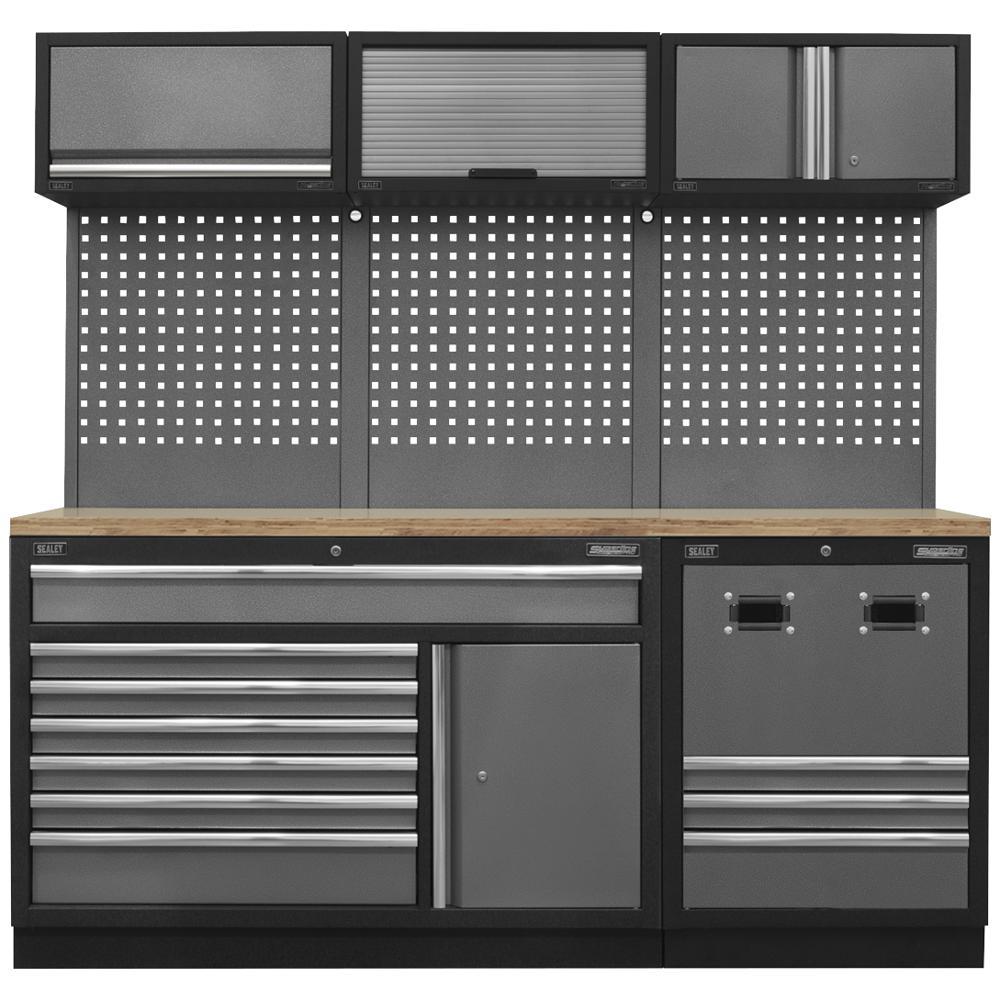 Sealey Superline Pro MSS Wood Worktop Storage Combo 2040mm 460mm 2000mm