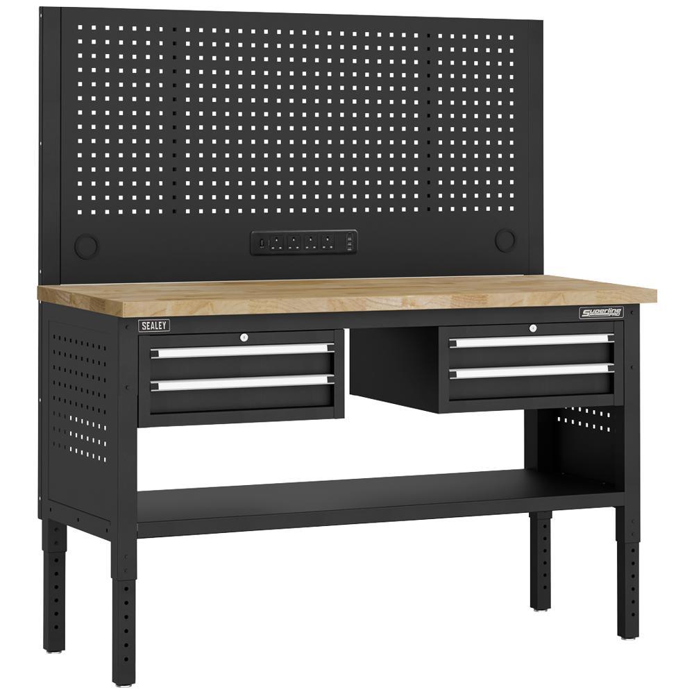 Sealey Superline Pro 4 Drawer Modular Workbench and Pegboard 1.52m