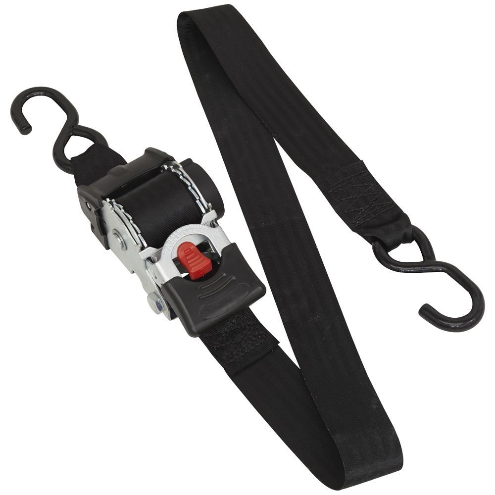 Sealey Auto Retractable Ratchet Tie Down Strap 50mm 3m 750kg