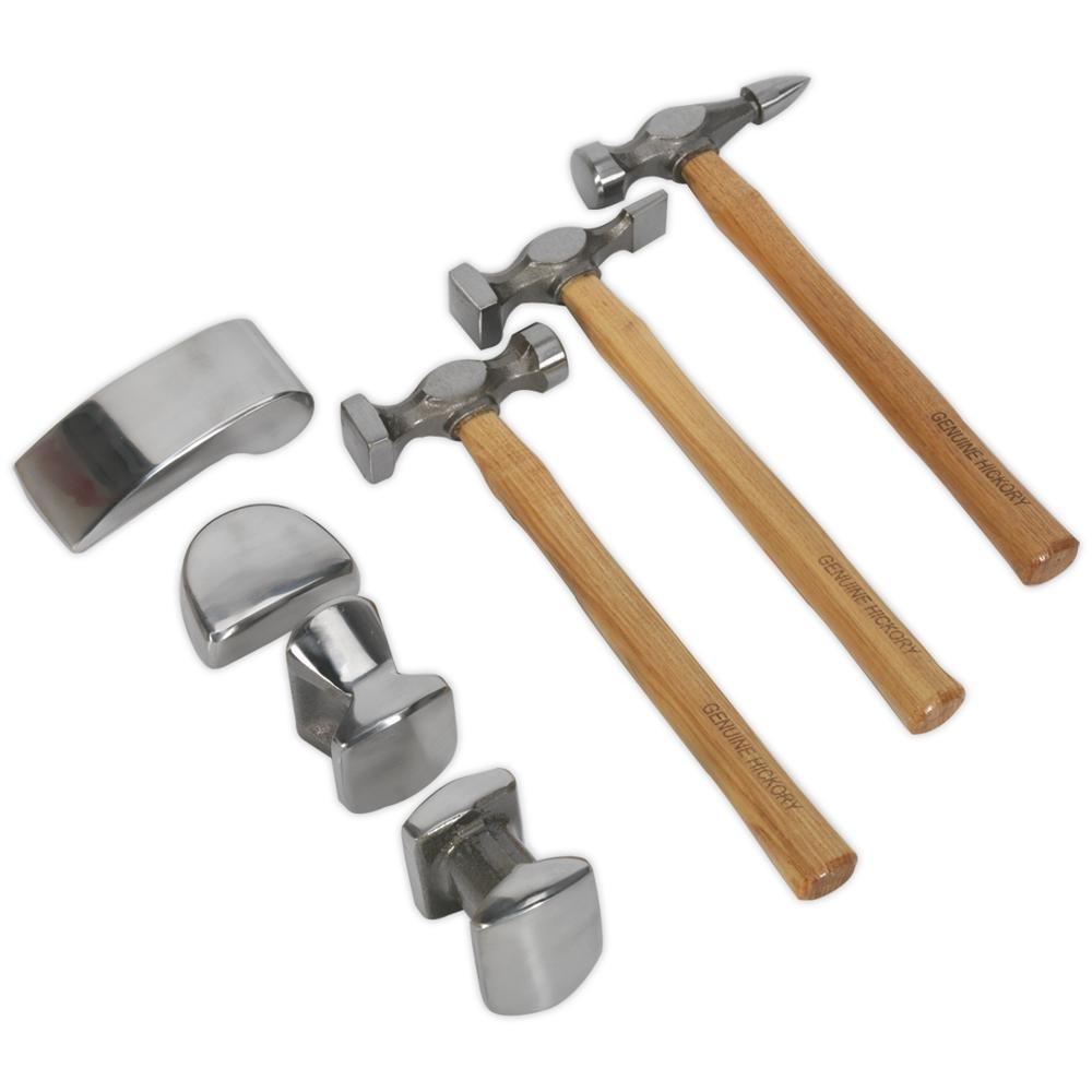 Sealey 7 Piece Panel Beating Hammer Tool Kit