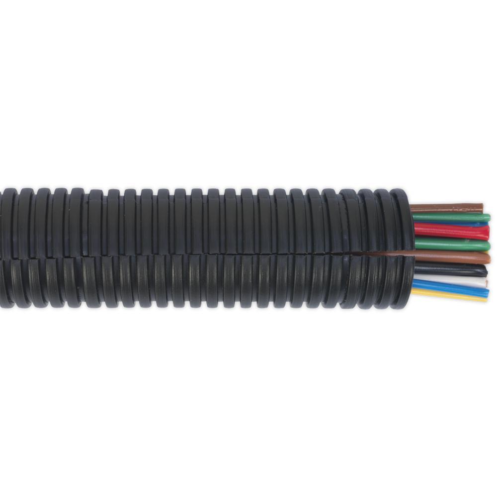 Sealey Split Convoluted Cable Sleeving 22-27mm 10m