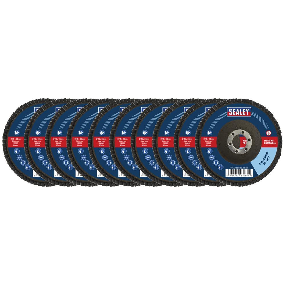 Sealey Zirconium Abrasive Flap Disc
