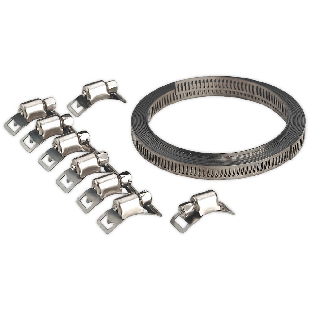 Sealey Self Build Hose Clamp Set 8mm 3m