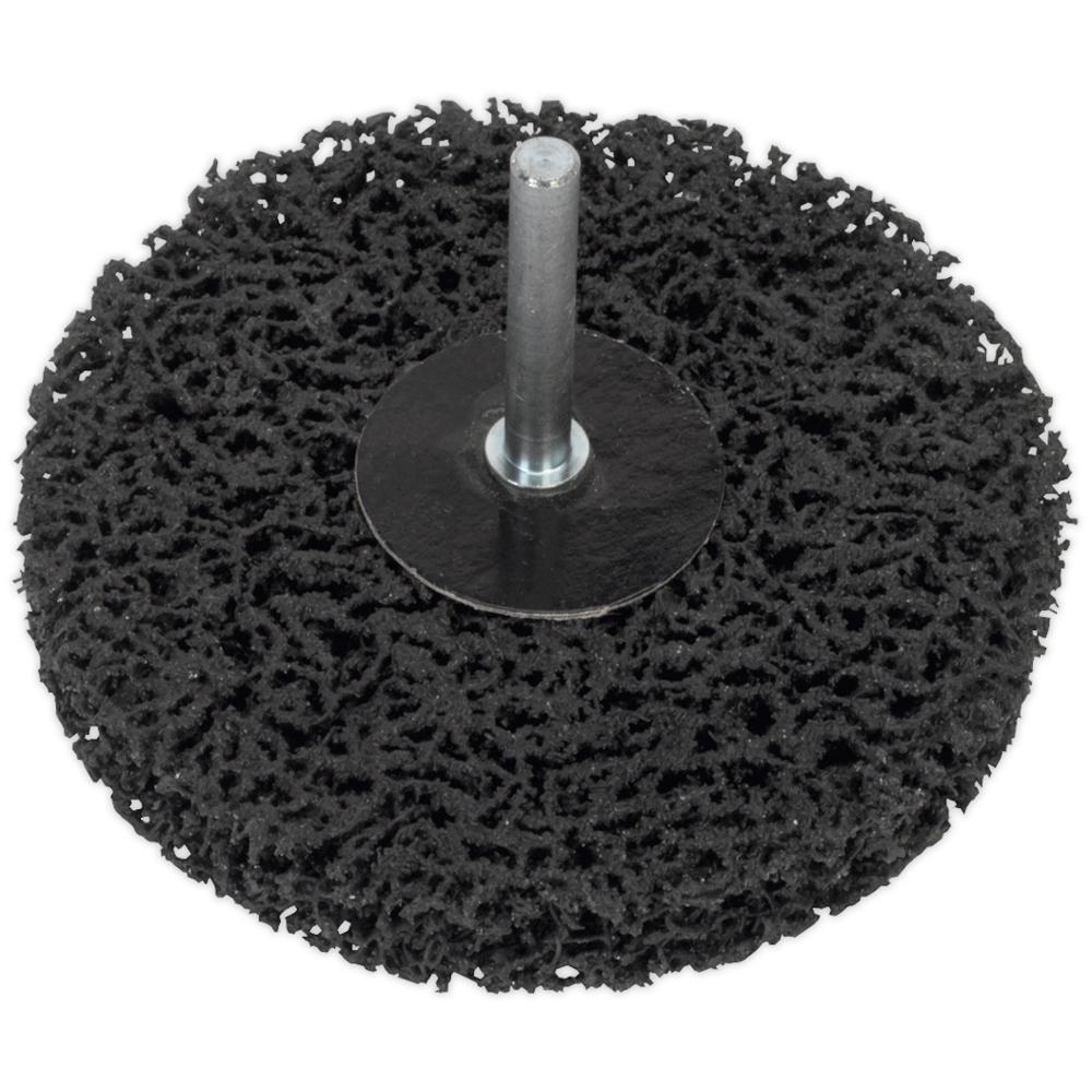 Sealey Polycarbide Cleaning and Stripping Spindle Wheel 100mm 6mm Shank