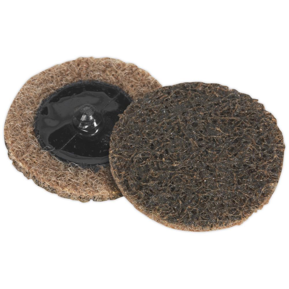 Sealey Quick Change Abrasive Preparation Pads 50mm 50mm Coarse Pack of 10
