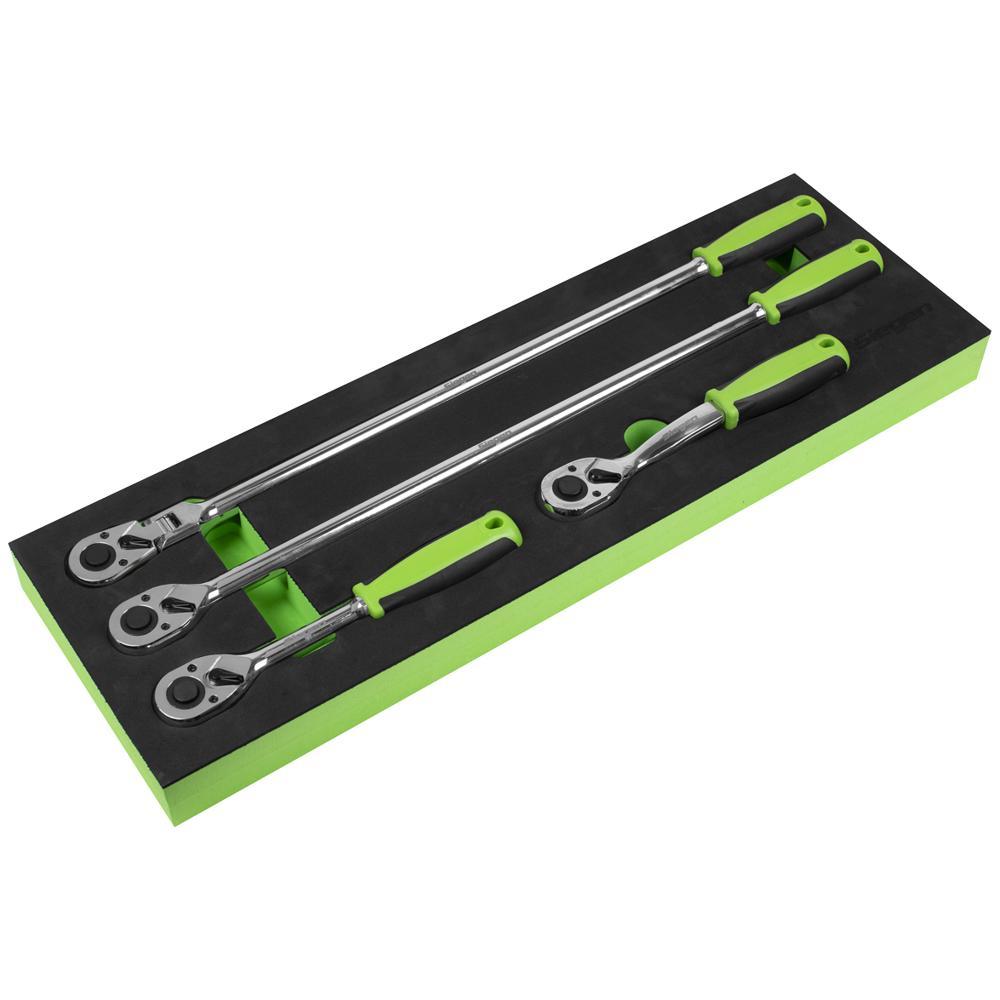 Siegen 4 Piece 1/2" Drive Ratchet Set in Module Tray