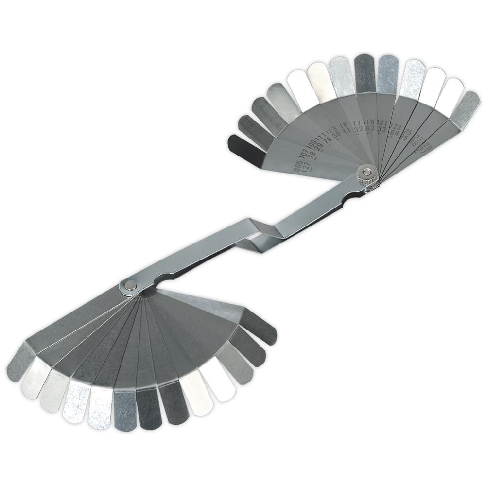 Siegen 26 Blade Feeler Gauge Offset Dual Marked
