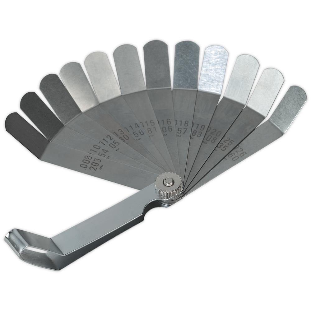 Siegen 12 Blade Feeler Gauge Offset Dual Marked