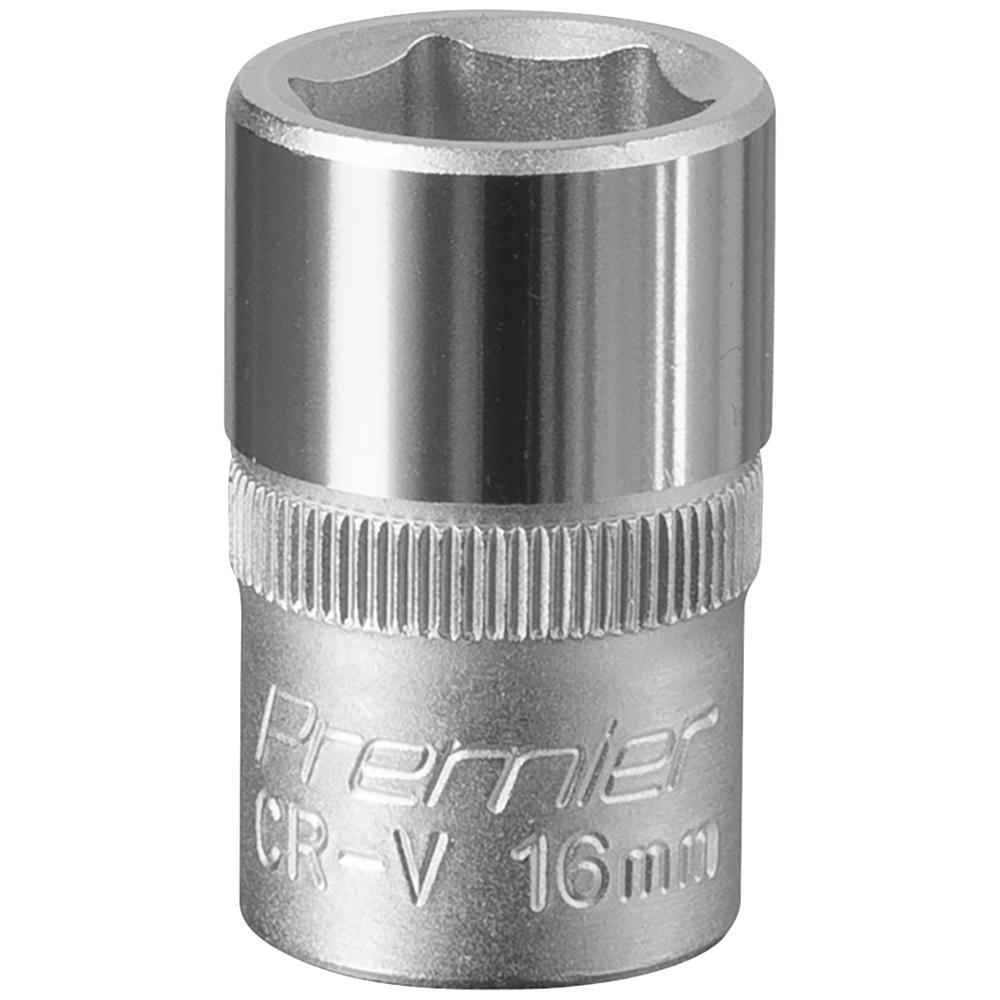 Sealey 1/2" Drive Hexagon WallDrive Socket Metric 1/2" 16mm