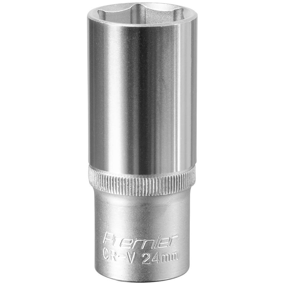 Sealey 1/2" Drive Deep Hexagon WallDrive Socket Metric 1/2" 24mm