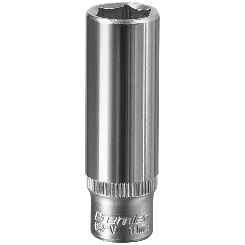 Sealey 1/4" Drive Deep Hexagon WallDrive Socket Metric