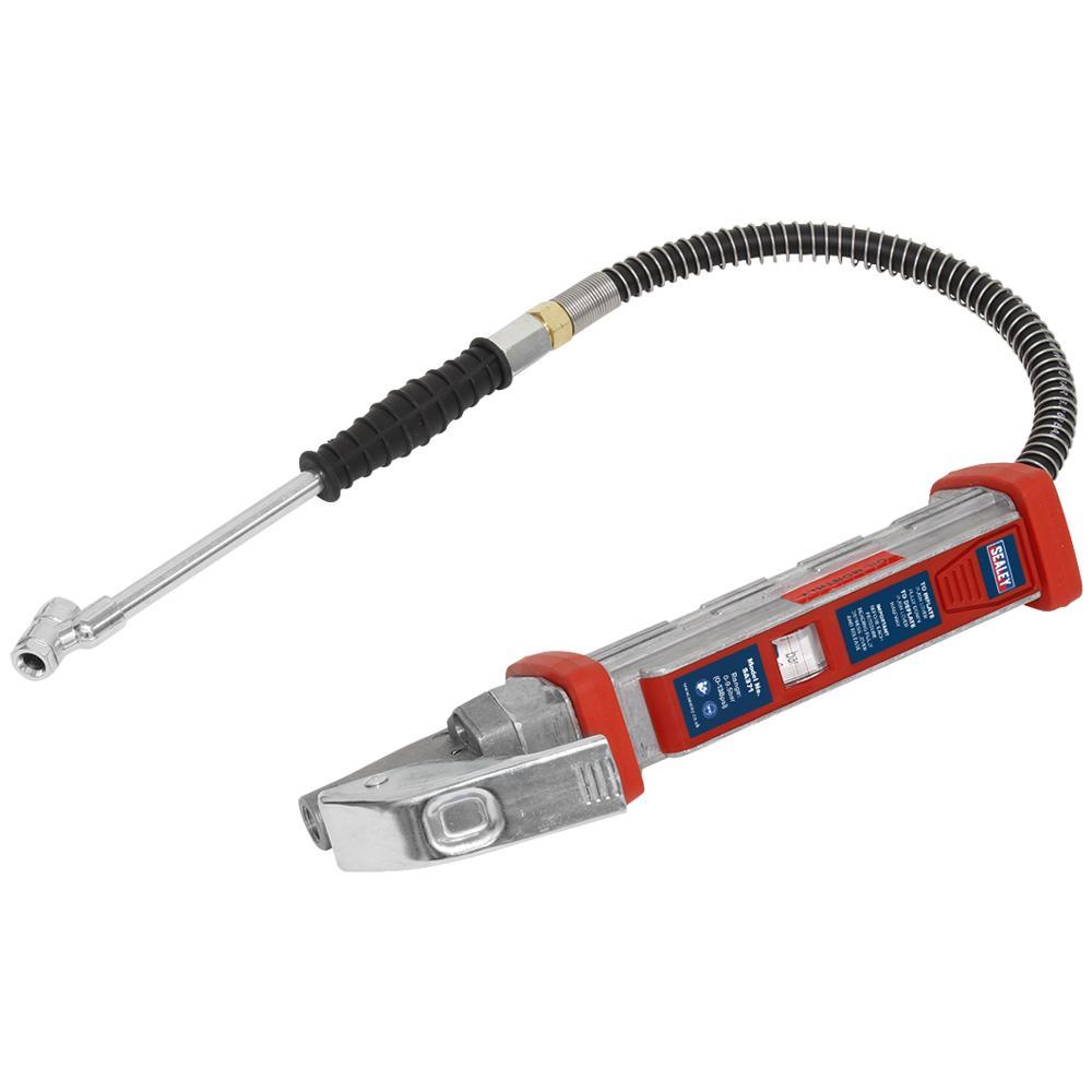 Sealey Twin Push On Chuck Tyre Inflator