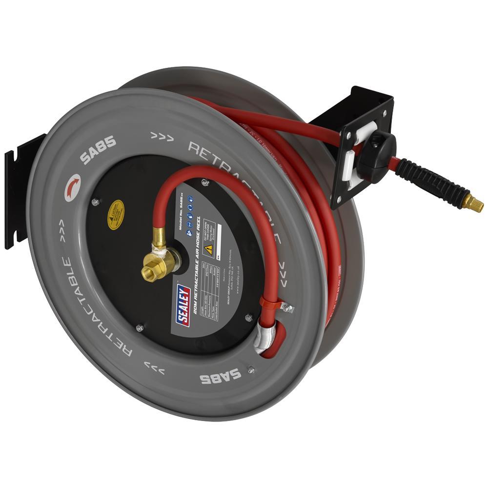 Sealey Retractable Air Line Hose Reel 10mm 20m