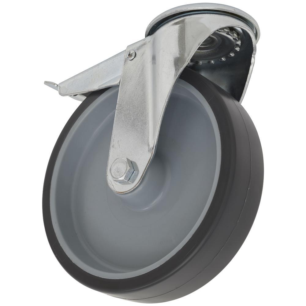 Sealey Medium Duty Thermoplastic Swivel Castor Wheel and Total Lock 100mm