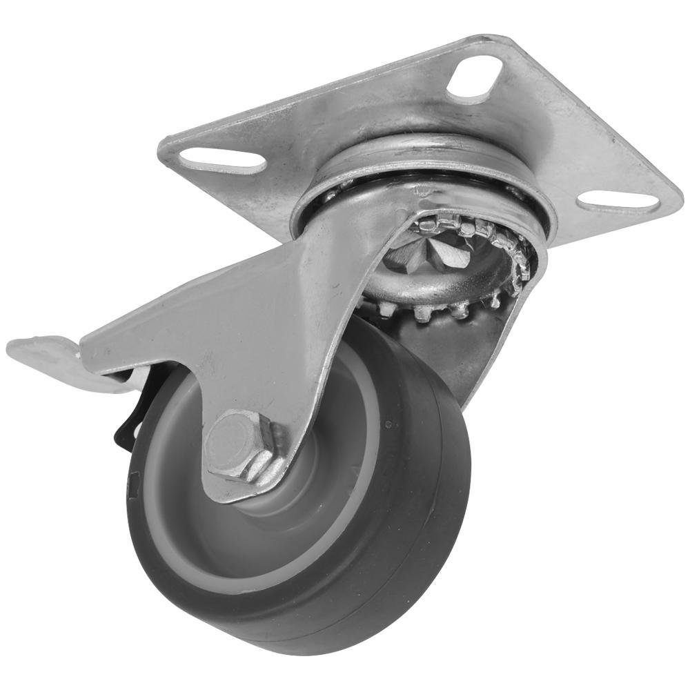 Sealey Medium Duty Thermoplastic Swivel Castor Wheel and Total Lock 50mm