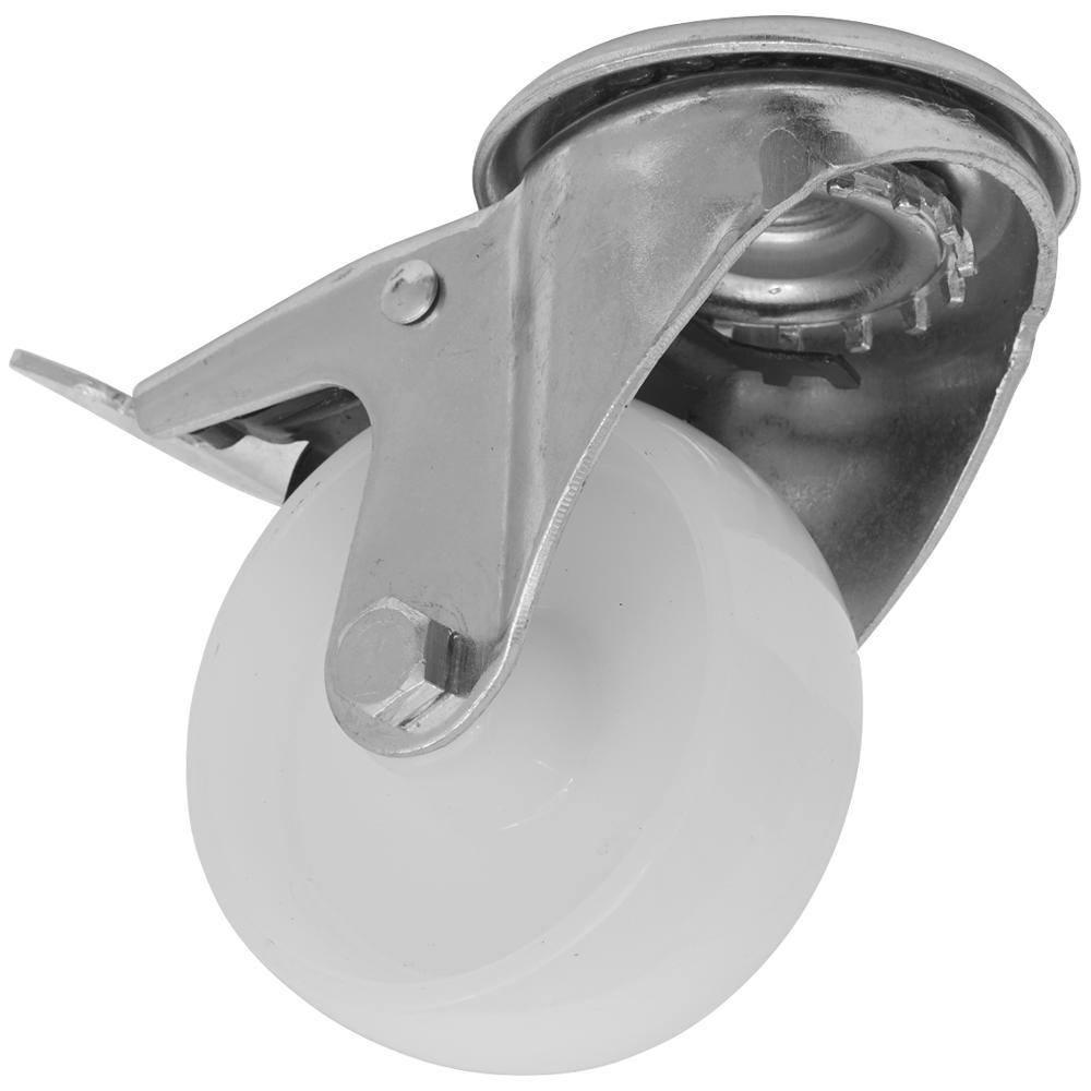 Sealey Heavy Duty Nylon Castor Wheel Bolt Hole and Total Lock 80mm