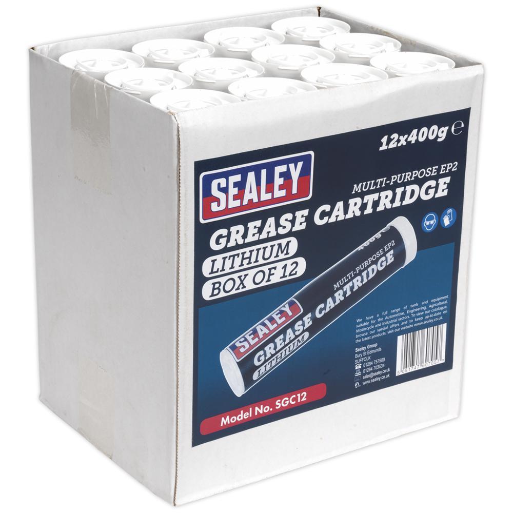 Sealey SGC12 Lithium Grease Cartridges