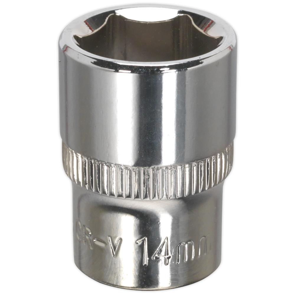 Sealey 3/8" Drive Hexagon WallDrive Socket Metric 3/8" 14mm