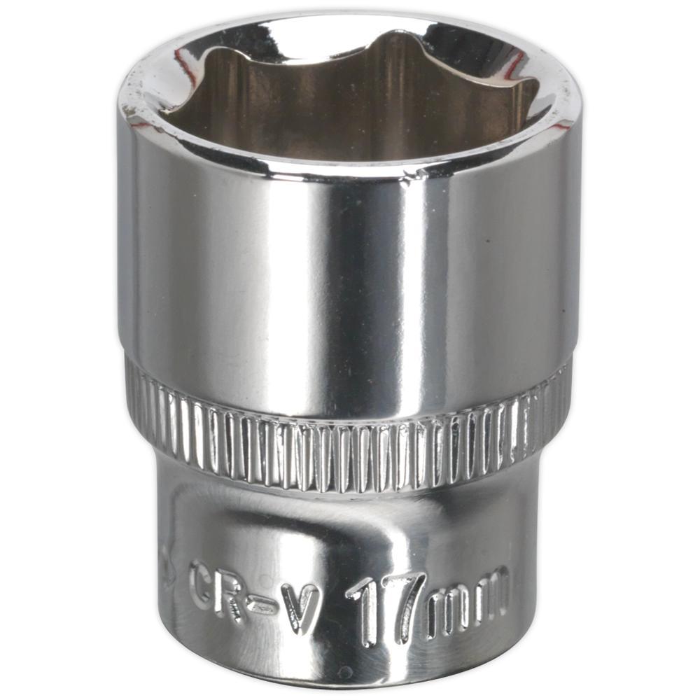 Sealey 3/8" Drive Hexagon WallDrive Socket Metric