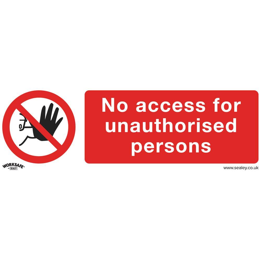 Sealey Rigid Plastic No Access Sign