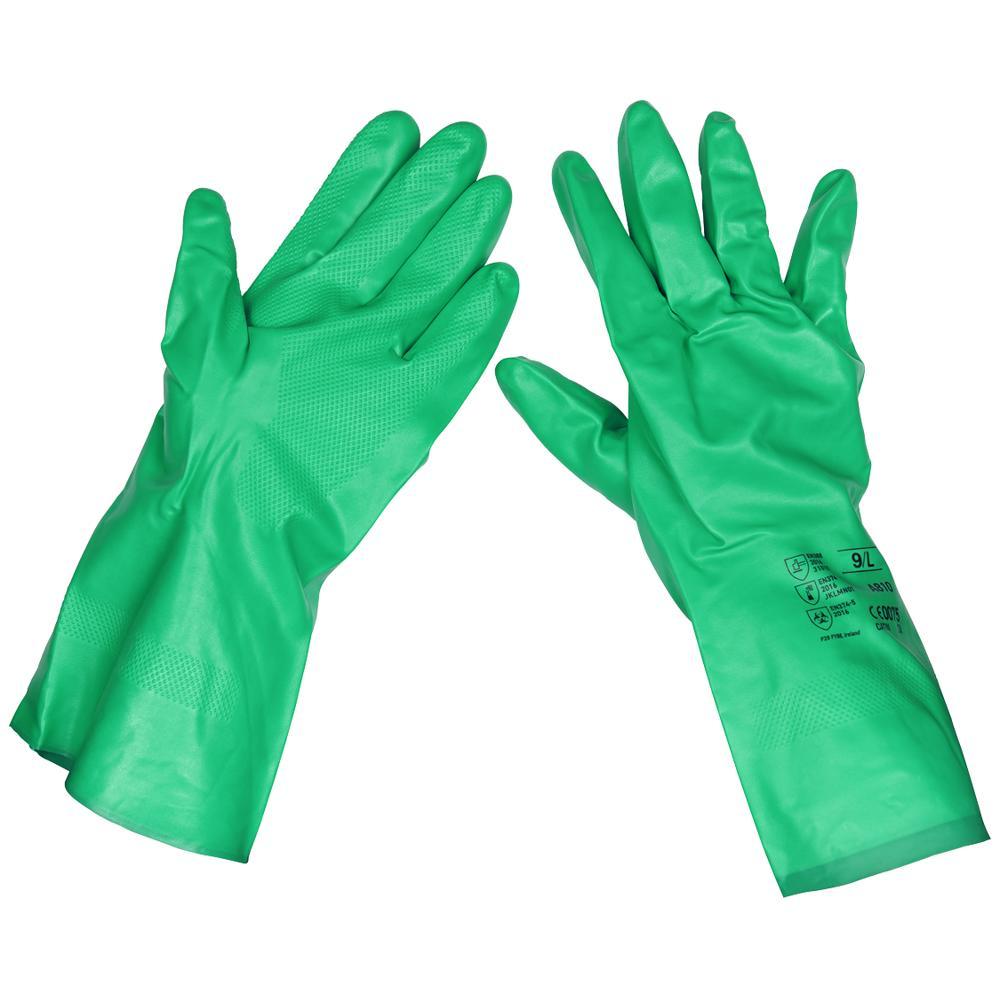 Sealey SSP34 Nitrile Gauntlets Gloves