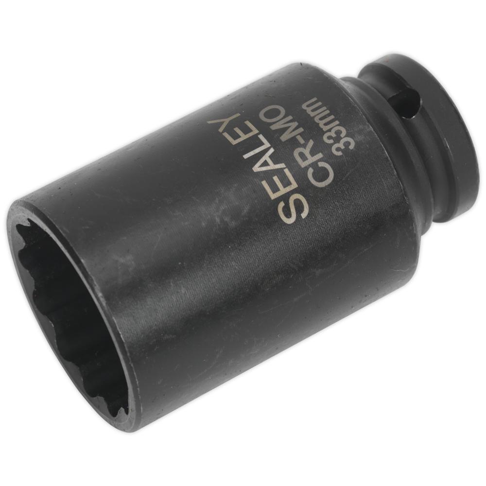 Sealey Specialised 1/2" Drive Deep Bi Hexagon Impact Socket Metric 1/2" 33mm
