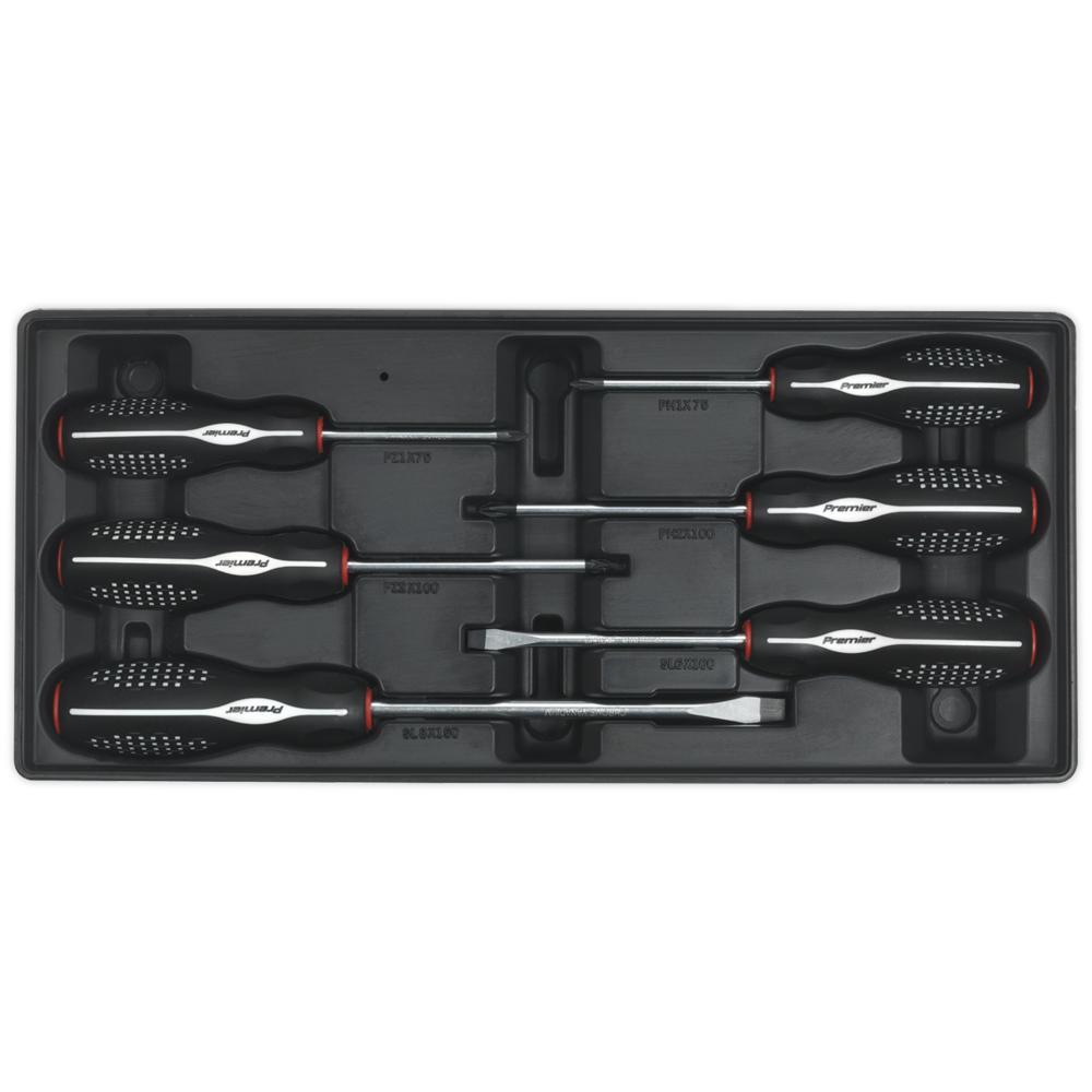Sealey 6 Piece Screwdriver Set in Module Tray