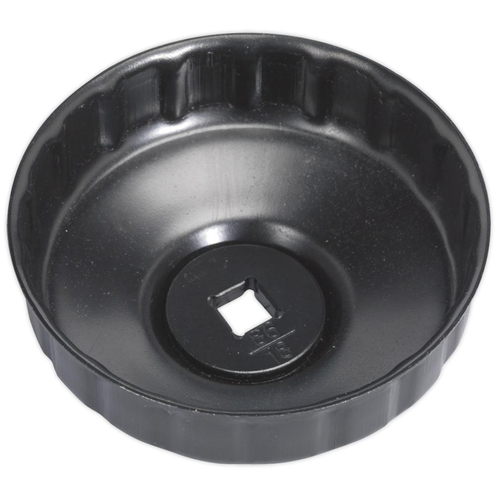Sealey 18 Flute Low Profile Oil Filter Cap Wrench 3/8" 86mm
