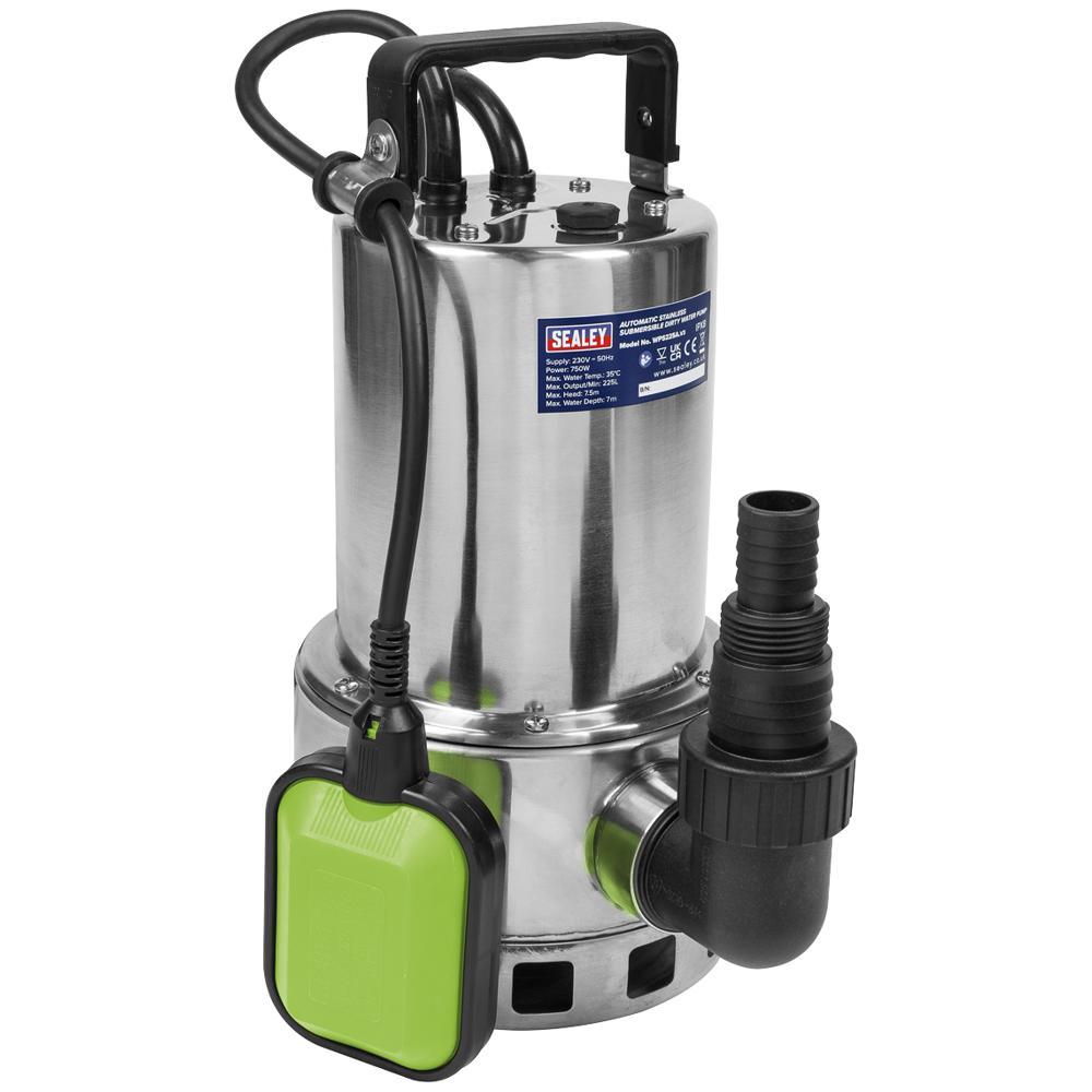 Sealey WPS225A Submersible Stainless Steel Dirty Water Pump 240v