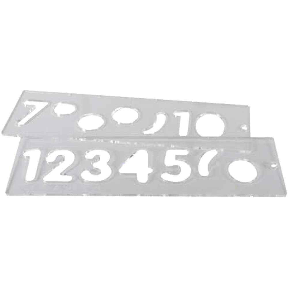 Trend Number Uppercase Template Set