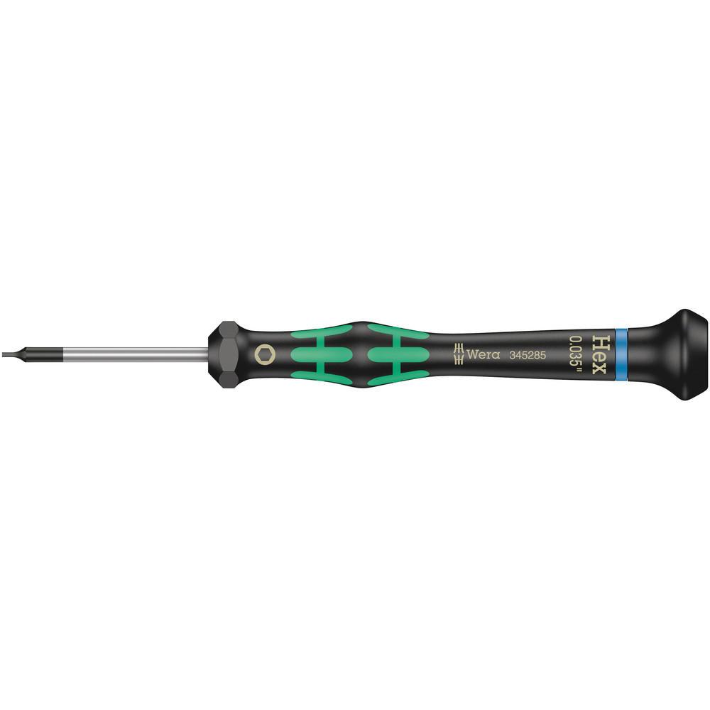 Wera Kraftform 2054 Hex Micro Screwdriver Imperial 0.035" 40mm