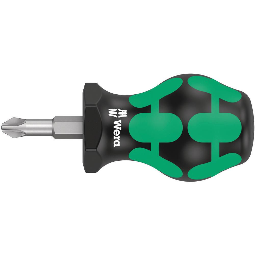 Wera 350 Stubby Pozi Screwdriver PZ2 25mm