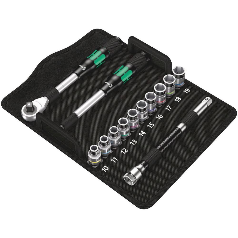 Wera 8006 SC1 Zyklop Hybrid 13 Piece 1/2" Drive Socket Set 1/2"