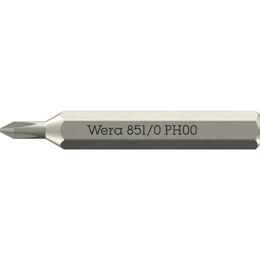 Wera 851/0 PH 4mm Hex Drive Micro Phillips Screwdriver Bit