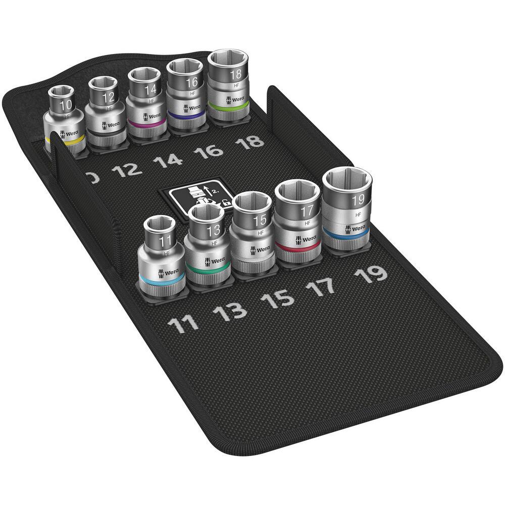 Wera 8790 HMC HF Zyklop 9 Piece 1/2" Drive Lock On Socket Set