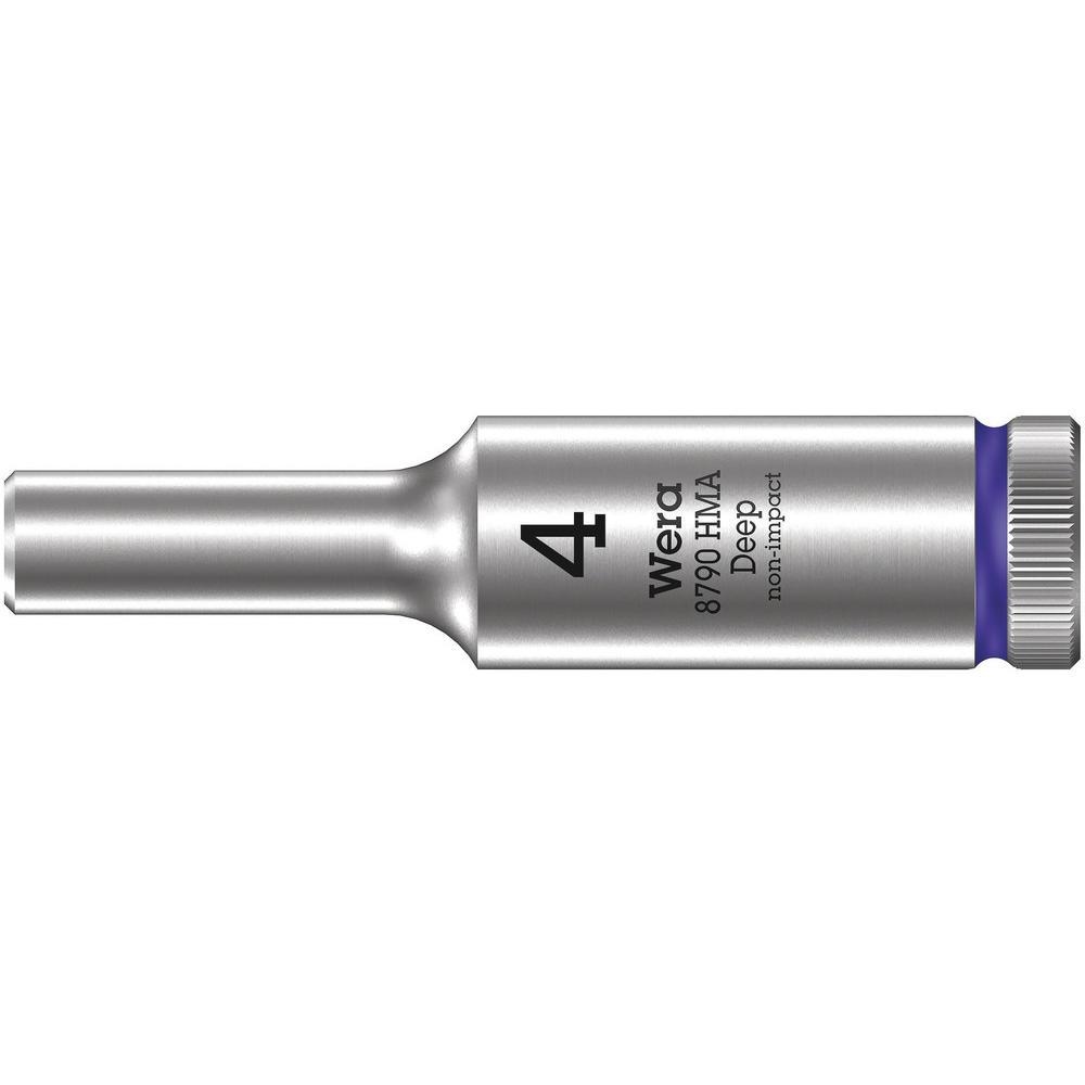 Wera 8790 HMA Deep 1/4" Drive Hexagon Socket Metric 1/4" 4mm