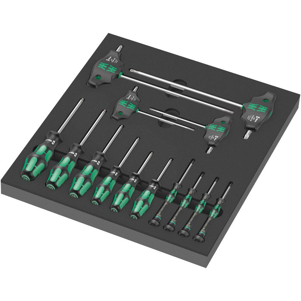Wera 9712 14 Piece Torx Screwdriver Set in Foam Insert Tray