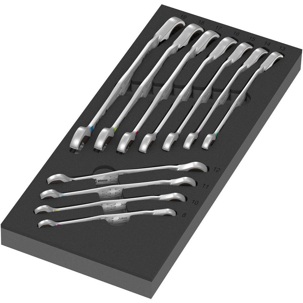 Wera 9733 11 Piece Foam Insert 6001 Joker Switch Spanner Set