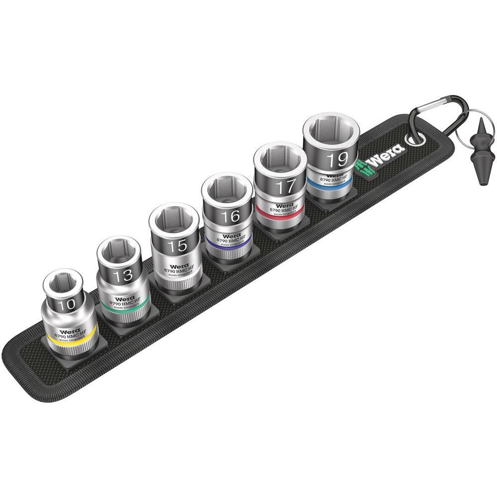 Wera 6 Piece 1/2 Drive Zyklop Bolt Holding Socket Set